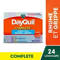Médicament DayQuil COMPLETE contre le rhume et la grippe