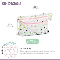 Melii Waterproof Wet & Dry Bag with Handle, for Wet Bathing Suits, Diapers and Potty Training and Dishes, 14x11