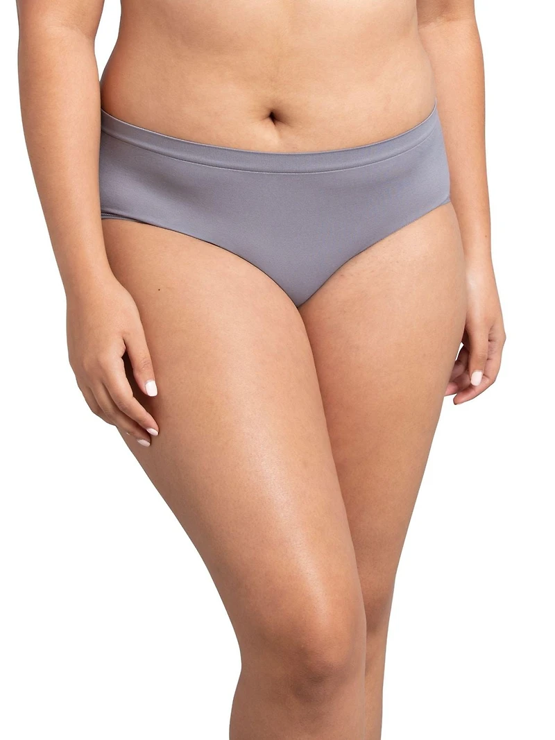 Fruit of the Loom 360 Stretch Seamless Low-Rise Brief Panty, 4-Pack