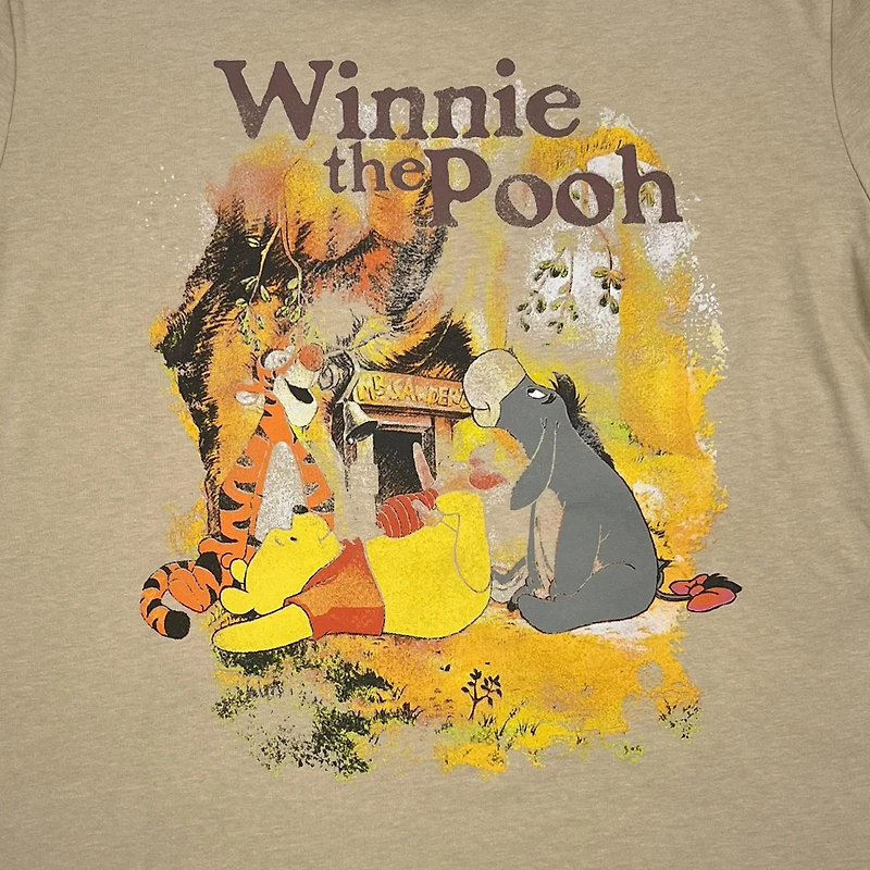 Disney Ladies Winnie N Friends Short Sleeve Crew, Size: XS-XL