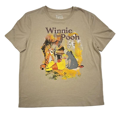 Disney Ladies Winnie N Friends Short Sleeve Crew, Size: XS-XL