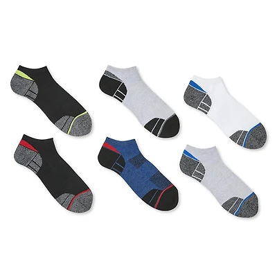 Lot de 6 paires de chaussettes sport Athletic Works pour hommes Tailles 7-11