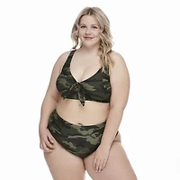 George Plus Women's Tie-Front Swim Top