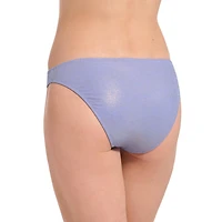 Summer Flirtt Bas de bikini côtelé côtelé en lurex pour femmes
