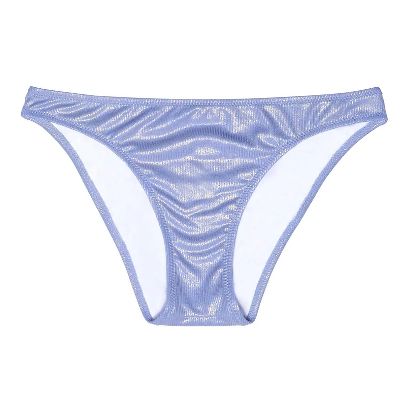 Summer Flirtt Bas de bikini côtelé côtelé en lurex pour femmes