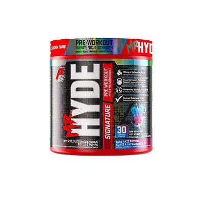 ProSupps Mr HYDE Signature Pre Workout Blue Razz Popsicle Intense, Sustained Energy, Focus & PUMPS
