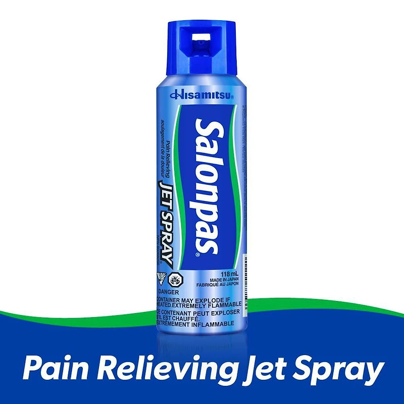 Salonpas Pain Relieving Jet Spray, 118 mL
