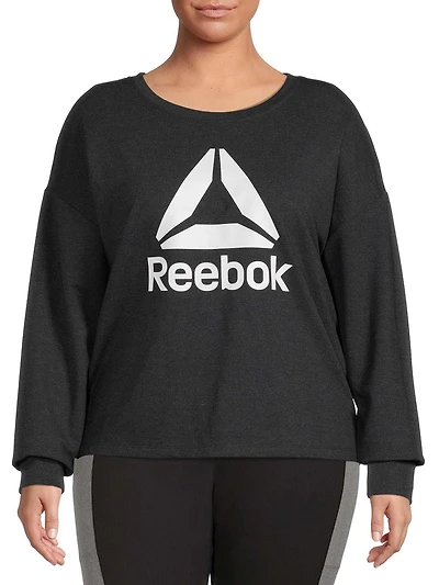 Reebok Women's Plus All Day Cropped Crew, Sizes 1X-4X