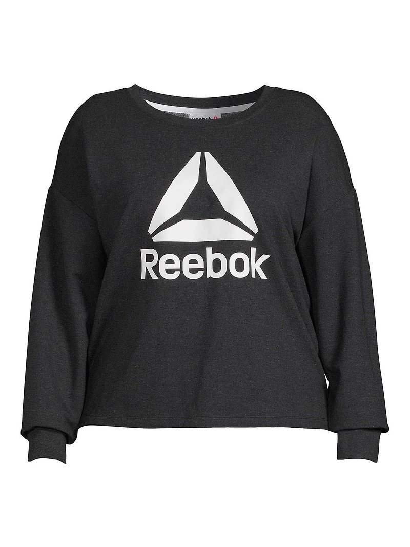 Reebok Women's Plus All Day Cropped Crew, Sizes 1X-4X