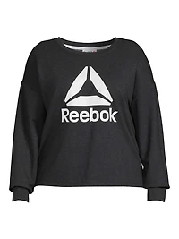 Reebok Women's Plus All Day Cropped Crew, Sizes 1X-4X