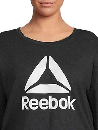 Reebok Women's Plus All Day Cropped Crew, Sizes 1X-4X