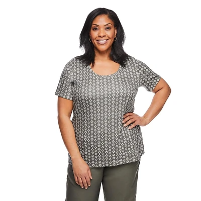 Iyla Women's Plus Crew Neckline Tee