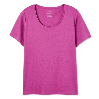 Iyla Women's Plus Interlock Crew Neckline Tee