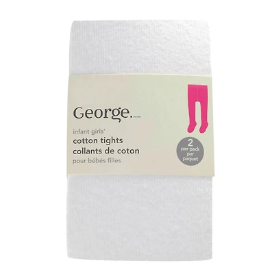 George 2pk Collants de Coton pour Bebes Taille:  3-12M, 12-24M, 2-4A