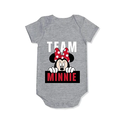 Infant Girls Disney Team Minnie Onesie