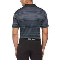 Ben Hogan Men's Eco Tonal Stripe Short Sleeve Button-Down Golf Shirt