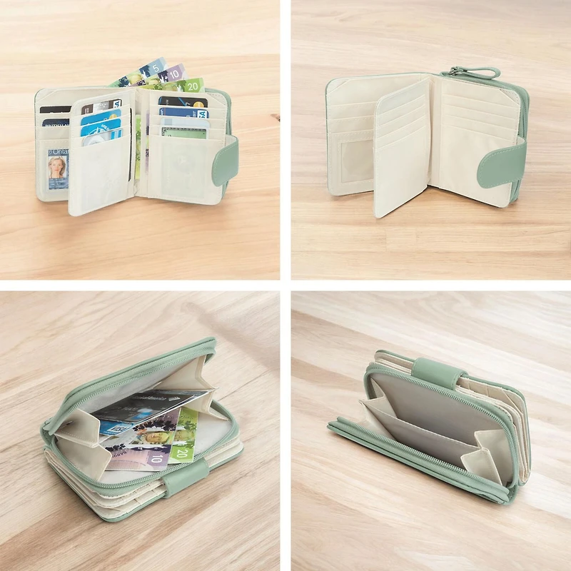 Time And Tru Tab Multi Card French Purse