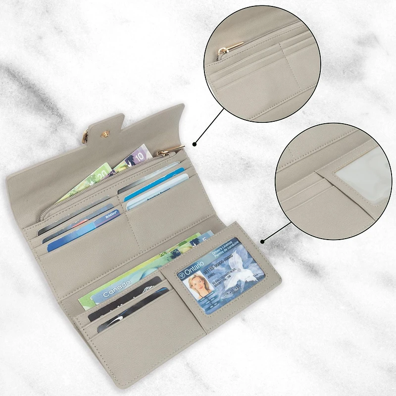 Time And Tru Flap Clutch