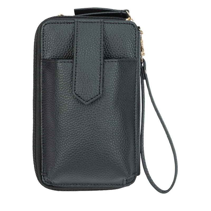 Time And Tru Portefeuille À Bandoulière Pour Téléphone Avec Fermeture À Glissière