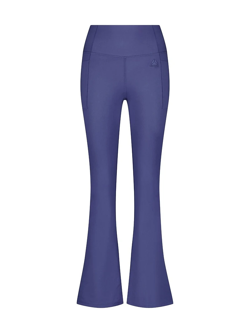 Reebok Women’s ‘Reflex’ High-Rise Flare Leggings with Pockets, Sizes XS-2XL