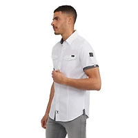 Marc Ecko chemise à boutons à manches courtes pour hommes