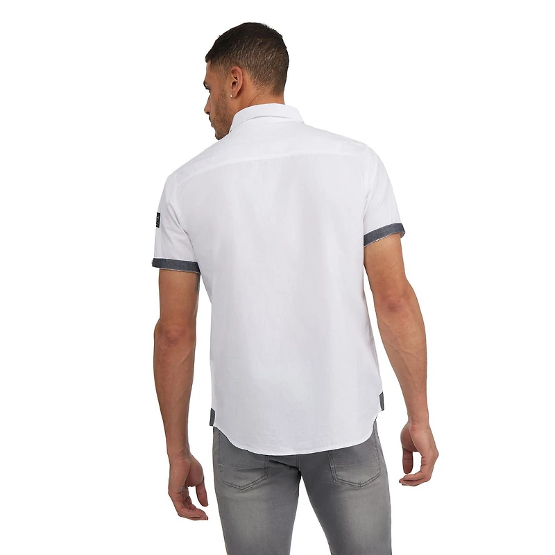Marc Ecko Men’s Short Sleeve Button Down Shirt