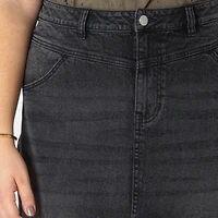 Devoted Taille Plus Femme jupe midi en denim