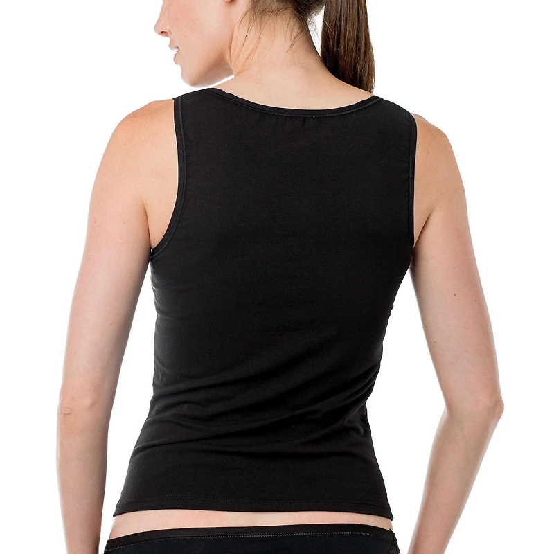 Elita Essentials Women's Cotton Stretch Camisole with  High Neckline