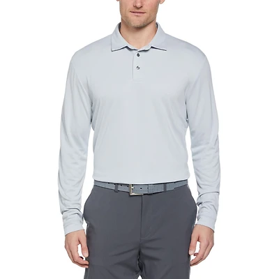 Ben Hogan Polo de Golf à Manches Longues en Jacquard Pour Hommes