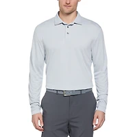 Ben Hogan Polo de Golf à Manches Longues en Jacquard Pour Hommes