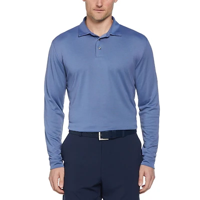 Ben Hogan Polo de Golf à Manches Longues en Jacquard Pour Hommes