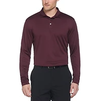 Ben Hogan Polo de Golf à Manches Longues en Jacquard Pour Hommes