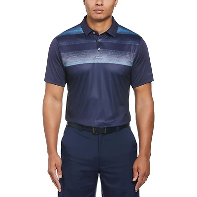 PGA TOUR Polo de Golf à Manches Courtes et Imprimé sur la Poitrine Pour Hommes