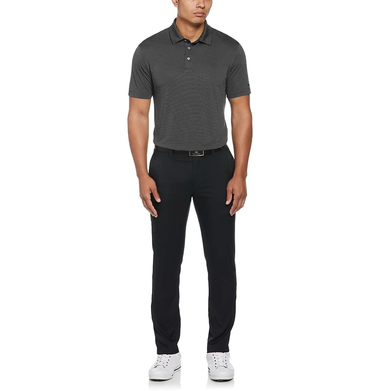PGA TOUR Polo de Golf à Manches Courtes et Imprimé à Rayures Pour Hommes