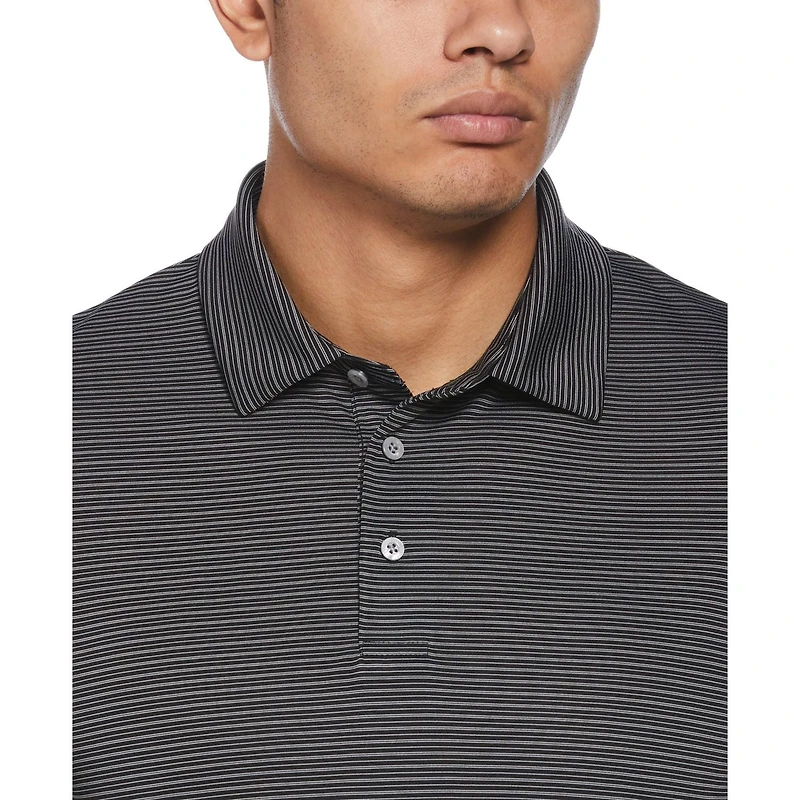 PGA TOUR Polo de Golf à Manches Courtes et Imprimé à Rayures Pour Hommes