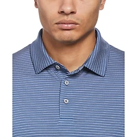 PGA TOUR Polo de Golf à Manches Courtes et Imprimé à Rayures Pour Hommes