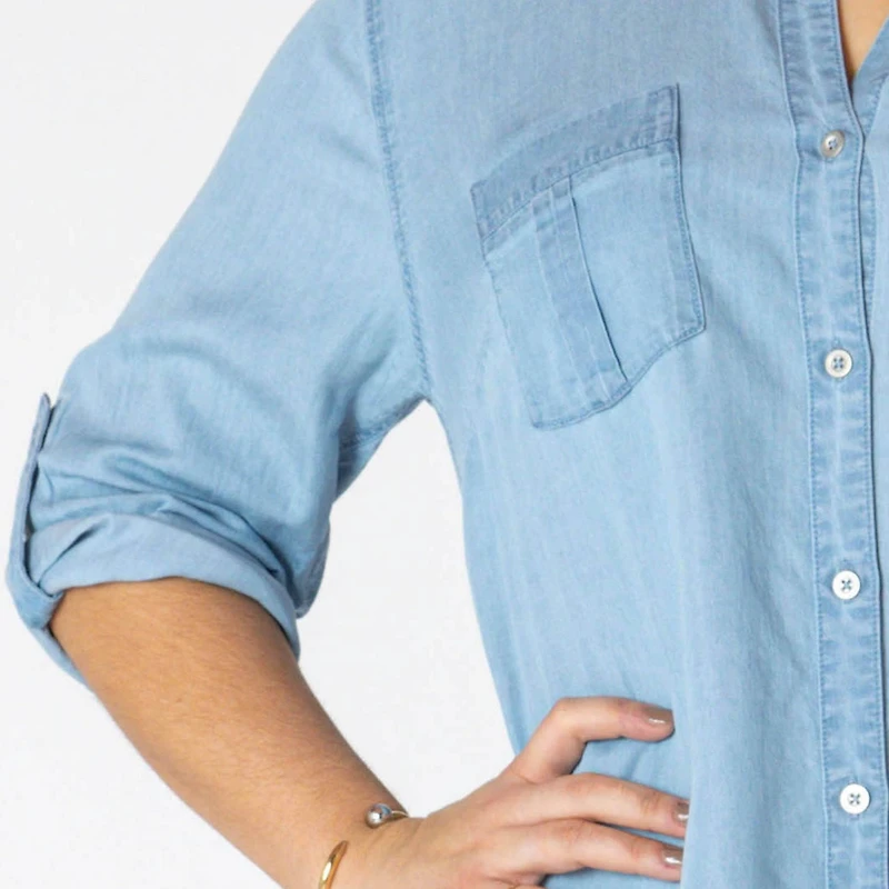 Devoted Women’s Plus size casual collared midi dress