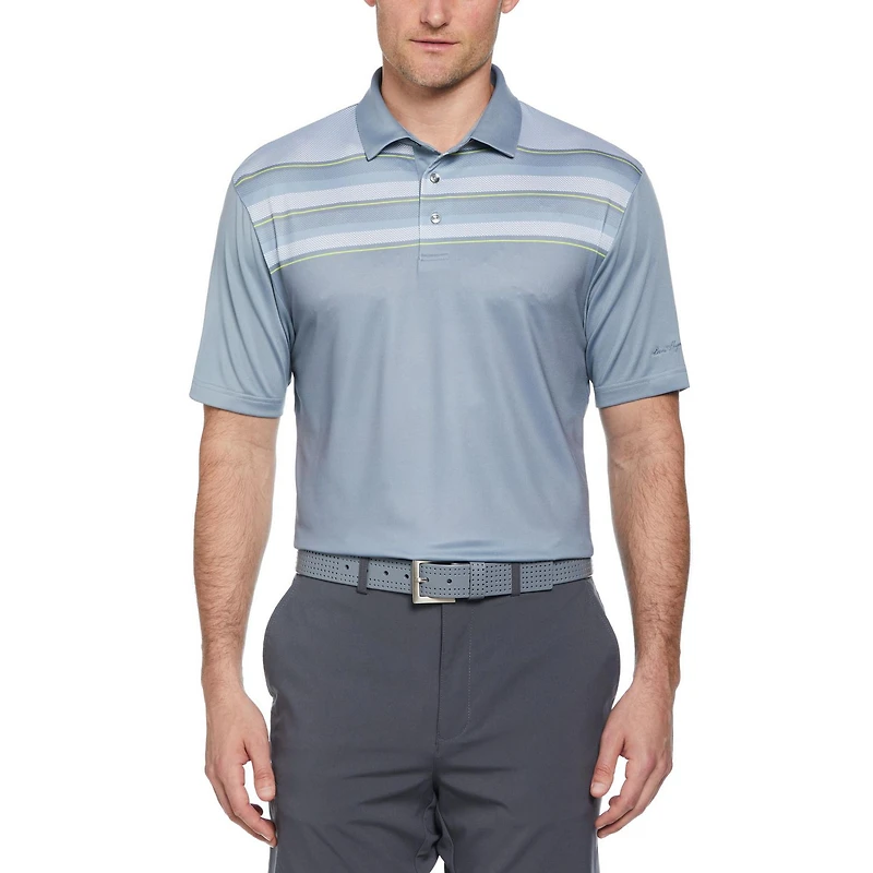 Ben Hogan Polo de Golf à Manches Courtes Eco Birdseye Block Pour Hommes