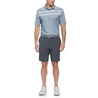 Ben Hogan Polo de Golf à Manches Courtes Eco Birdseye Block Pour Hommes