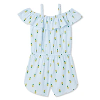 Barboteuse avec volants et épaules dégagées George pour petites filles