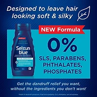 Selsun Blue Shampooing anti-pelliculaire pour cheveux normaux ou gras, 300 ml – Aide à contrôler les pellicules, les démangeaisons et les desquamation associées aux pellicules 300mL