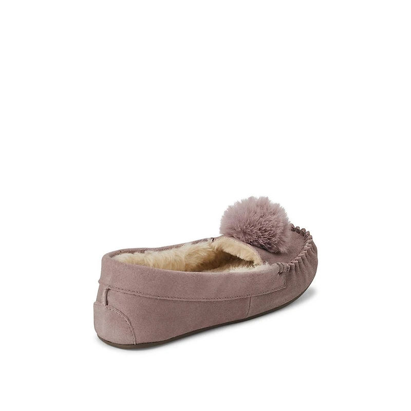 George Women's Suede Moccasin Slippers