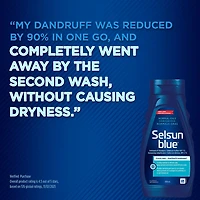 Selsun Blue Shampooing anti-pelliculaire pour cheveux normaux ou gras, 300 ml – Aide à contrôler les pellicules, les démangeaisons et les desquamation associées aux pellicules 300mL