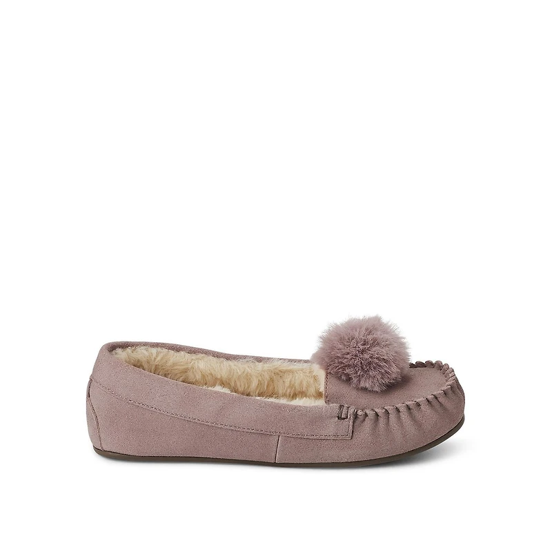 George Women's Suede Moccasin Slippers