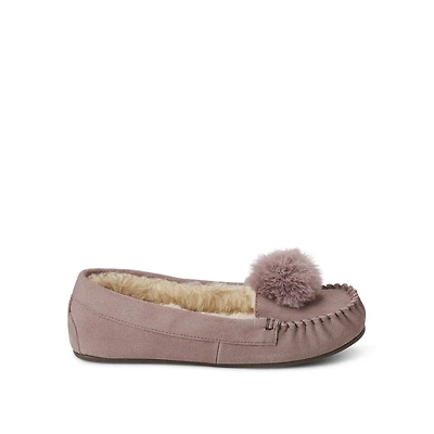 George Women's Suede Moccasin Slippers