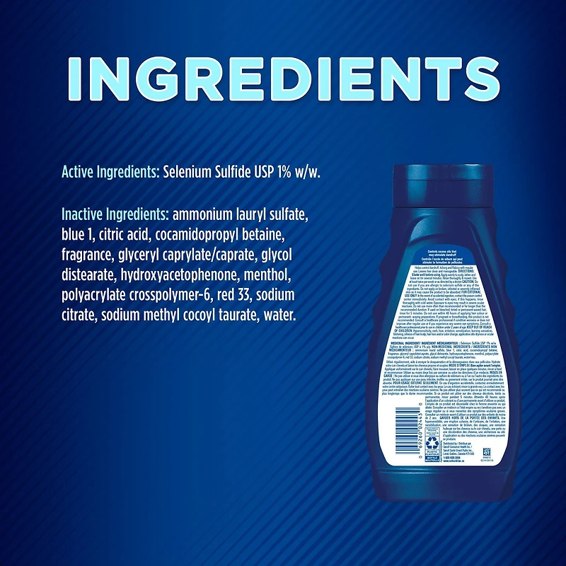 Selsun Blue Shampooing anti-pelliculaire pour cheveux normaux ou gras, 300 ml – Aide à contrôler les pellicules, les démangeaisons et les desquamation associées aux pellicules 300mL