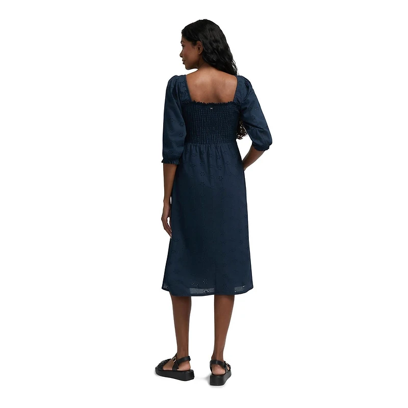 Mexx Women’s Eyelet Tiered Dress with Puff Sleeves, XS-XXL