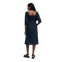 Mexx Women’s Eyelet Tiered Dress with Puff Sleeves, XS-XXL