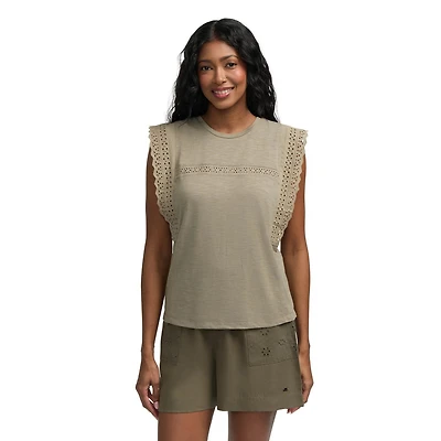 Mexx Women’s Sleeveless Top with Lace Trim