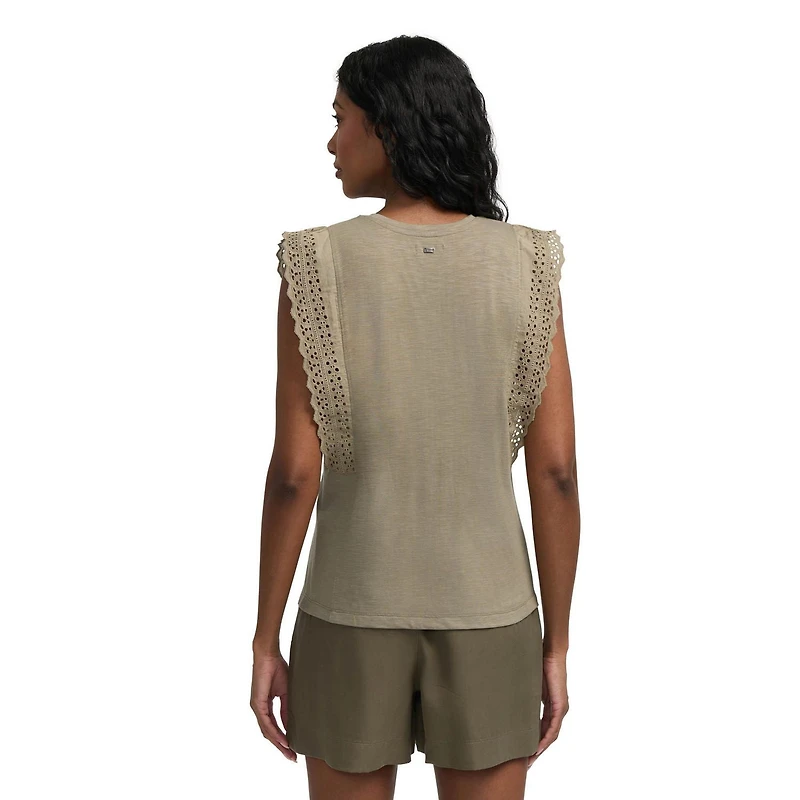 Mexx Women’s Sleeveless Top with Lace Trim